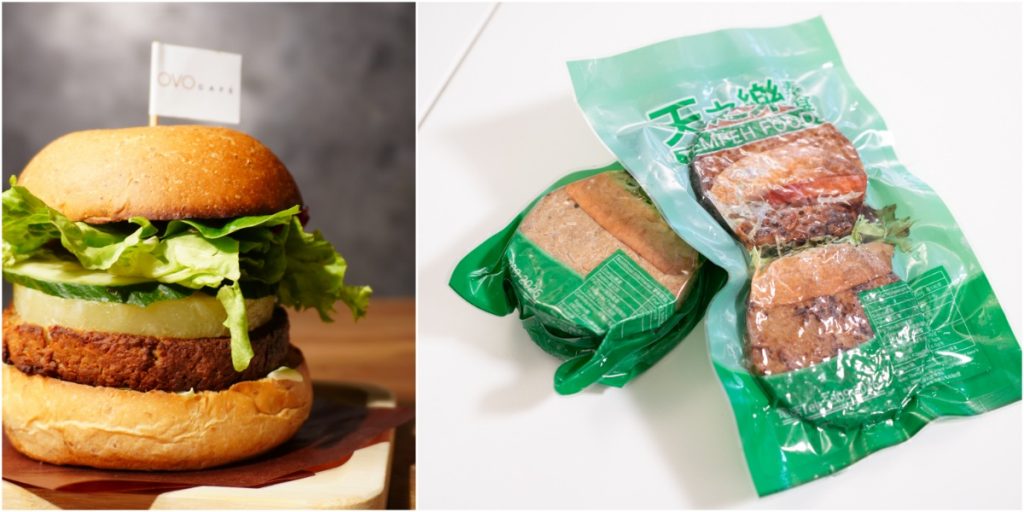 徐先生製作的天貝扒份量十足，口感甚佳，吸引OVO Cafe用來製作素漢堡（圖：Alex Leung / OVO Cafe）。