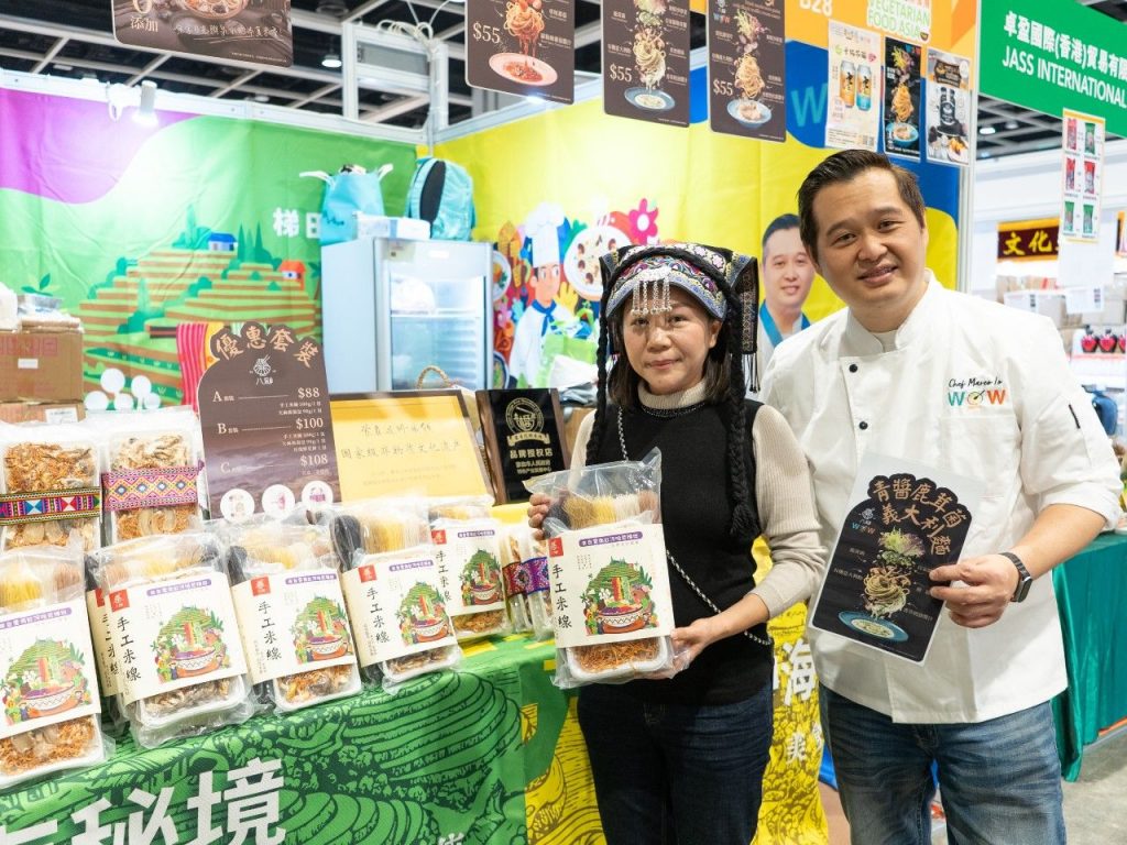 Veggie 365素主播、營廚Marco Lo亦有參展，介紹他從雲南引入的手工米線（圖：Veggie 365）。